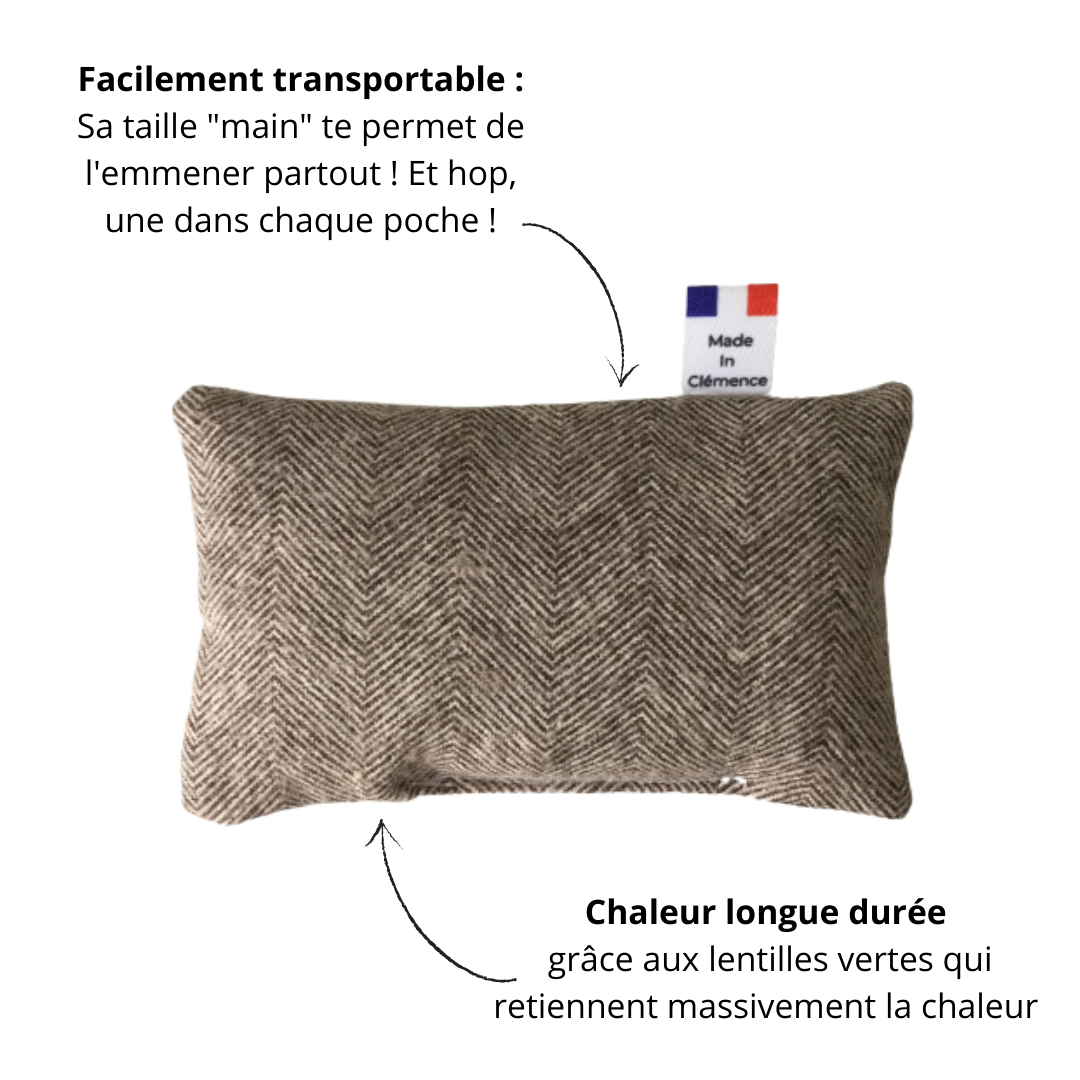 Camille - La bouillotte sèche - Made In Clémence - Recyclage textile