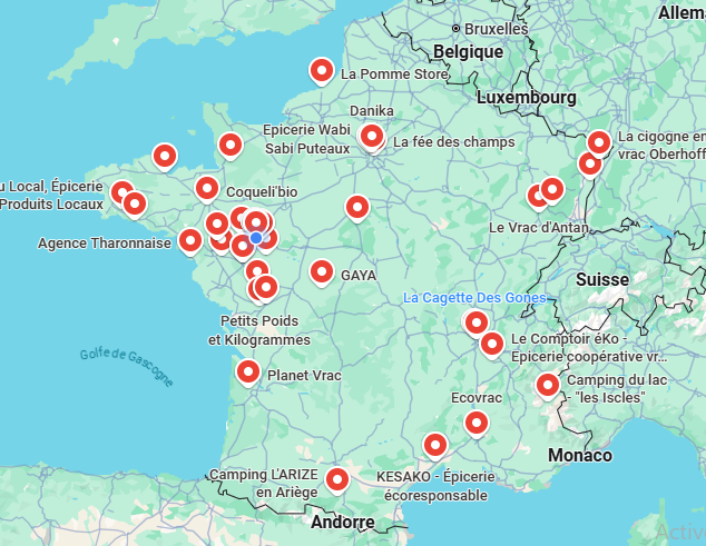 Carte 42 Revendeurs